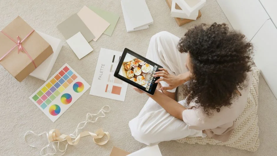 Wooden blocks arranged to spell Web Design. Perfect for creative, digital content themes.